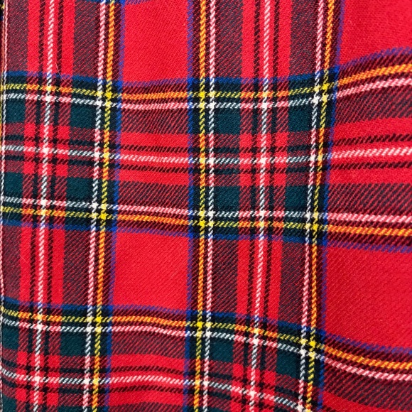 Brendella Wool Tartan Pleated Plaid McKilt Royal Stewart Red Skirt Size 10 NWT - Picture 4 of 14